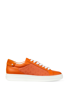 Rome/F Leather and JC Monogram Sneakers